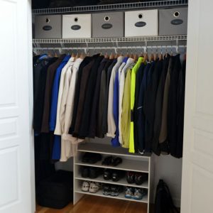 After Photo - Closet Organization & Shelf Building