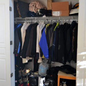 Clutter Closet Before Simply Organized Services