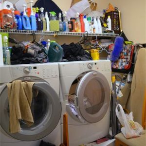 Dirty Laundry Room - Before Simply Organized